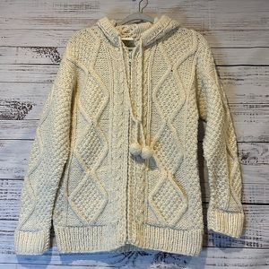 Indian Creations‎ Wool Hooded Sweater Size S
